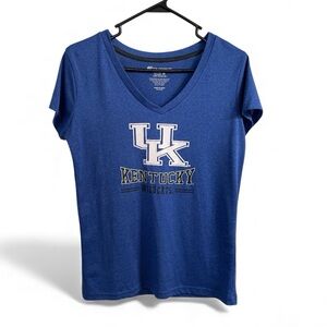 Colosseum Kentucky Wildcats Women’s V-Neck Tee • Size M • Royal Blue NCAA Shirt